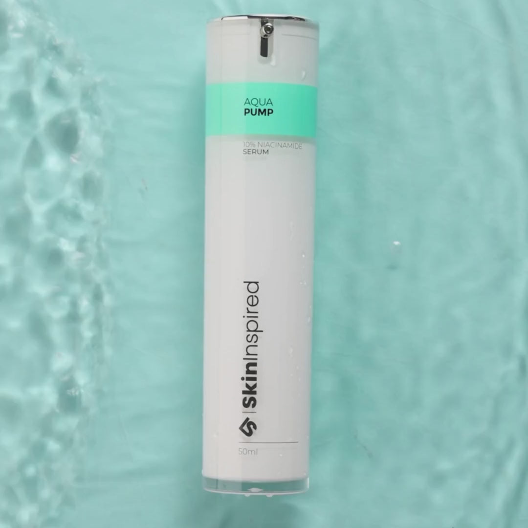 SkinInspired niacinamide serum demo video