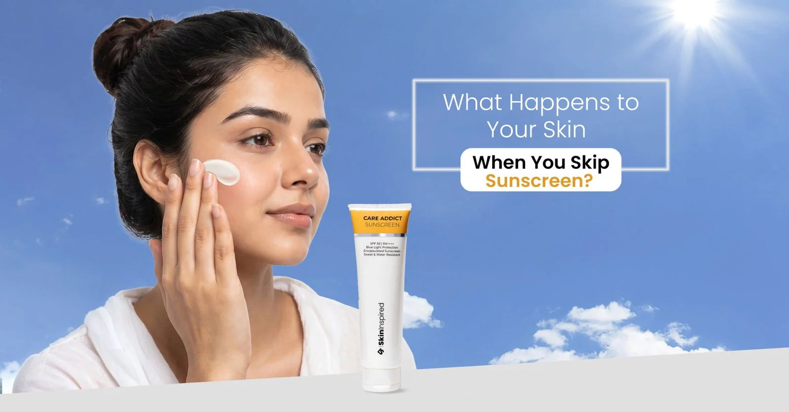 What happens to your skin when you skip sunscreen? Learn how daily sun exposure without SPF can cause sun damage, premature aging, pigmentation, and increase the risk of skin cancer.