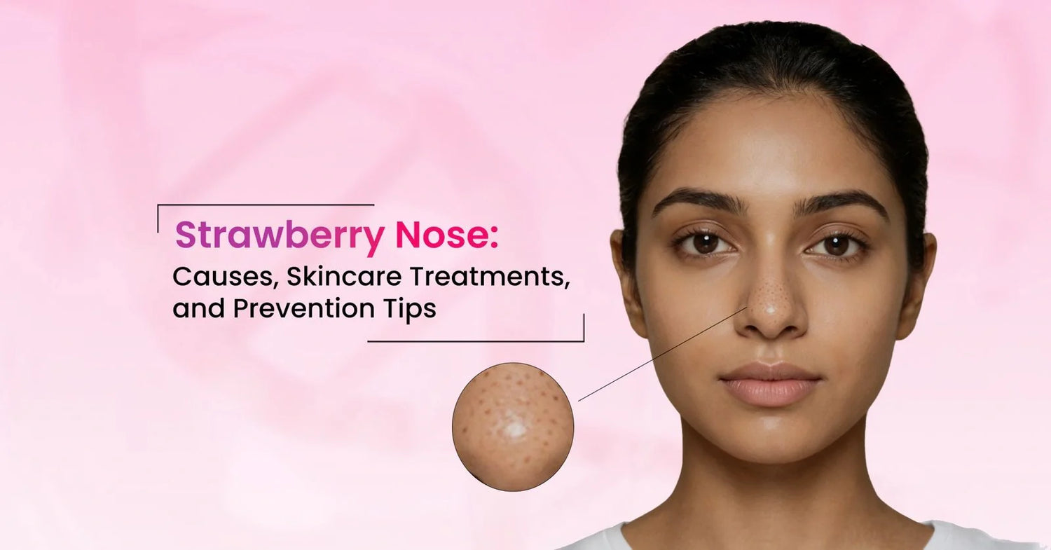 Strawberry nose causes and treatments to reduce dark pores, blackheads, and improve skin texture