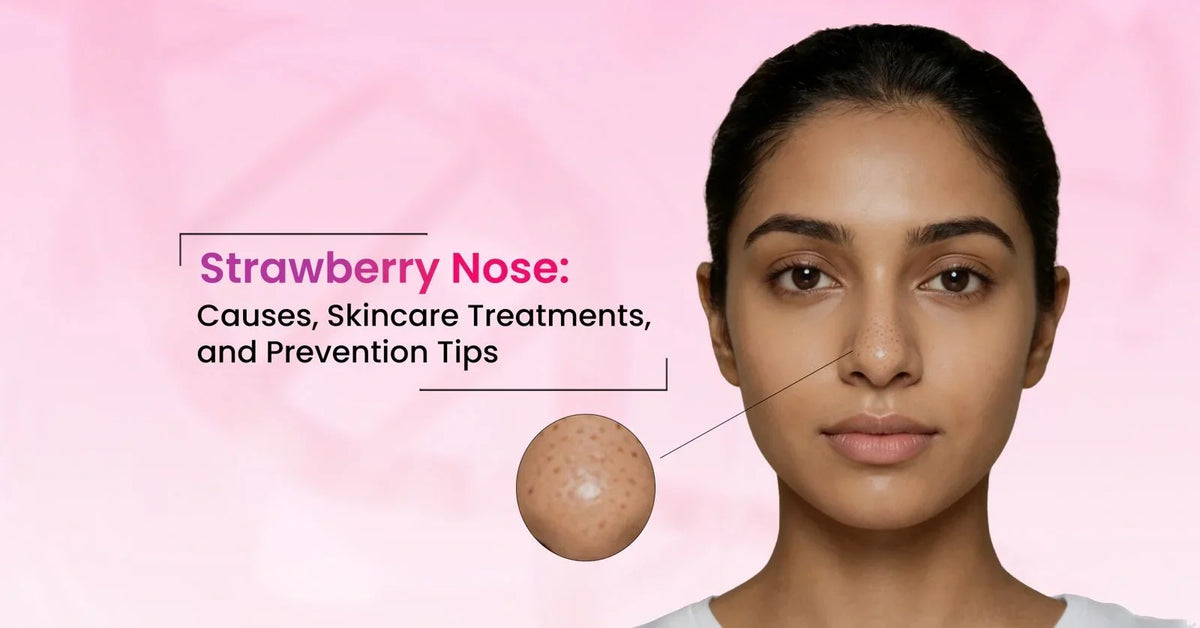 Strawberry nose causes and treatments to reduce dark pores, blackheads, and improve skin texture