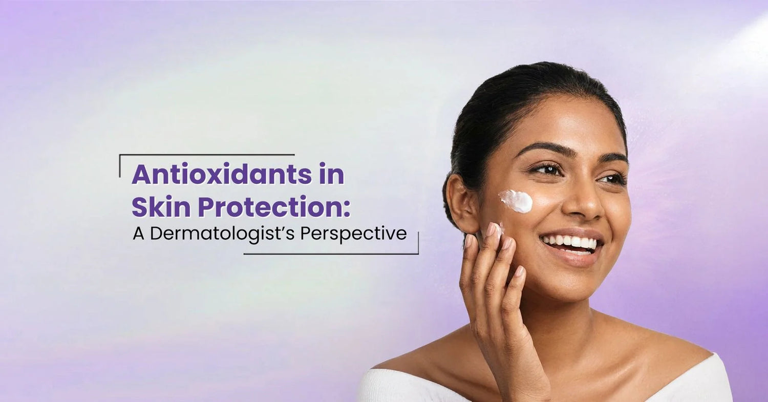 Antioxidants in skincare for skin protection against pollution, free radical damage, and premature aging