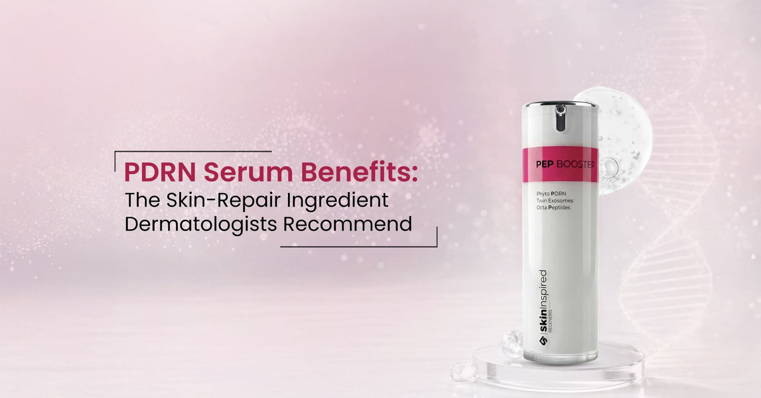 Close-up of glowing repaired skin with PDRN serum | what is PDRN and its powerful skin healing benefits