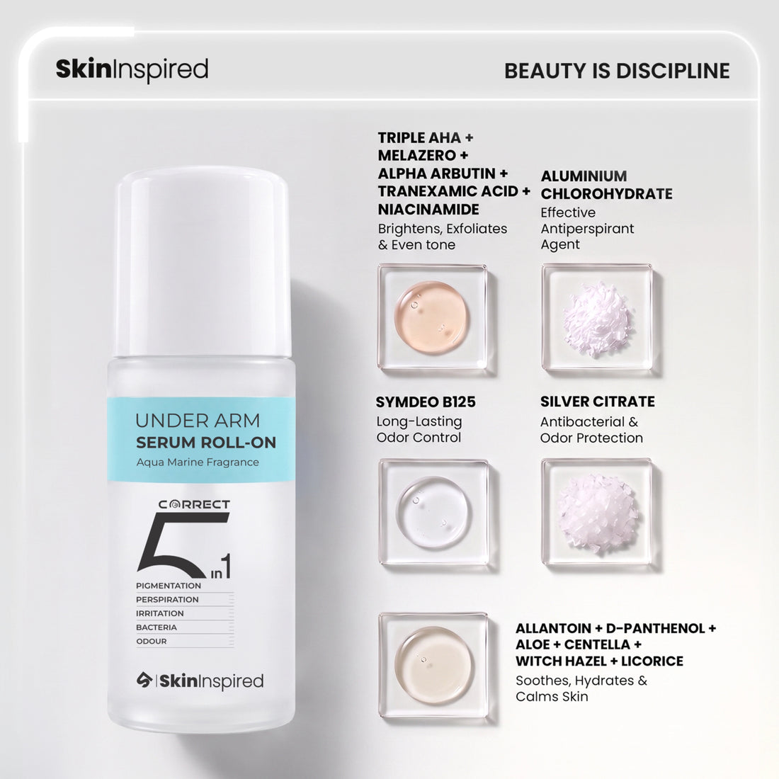 Under Arm Serum Roll-On (50ml) | Reduces Pigmentation, Sweat &amp; Irritation