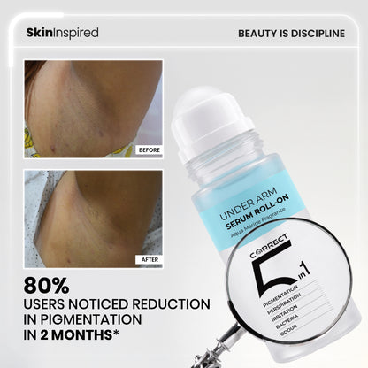 Under Arm Serum Roll-On (50ml) | Reduces Pigmentation, Sweat &amp; Irritation