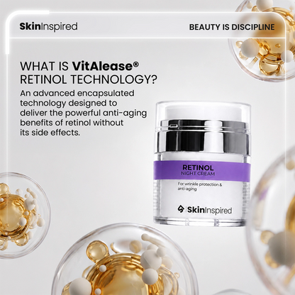 0.1% Retinol Night Cream (50g) | For Anti-Aging &amp; Wrinkle Protection