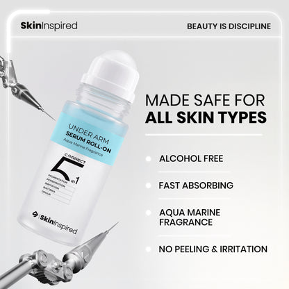 Under Arm Serum Roll-On (50ml) | Reduces Pigmentation, Sweat &amp; Irritation