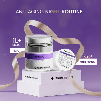 Retinol Night Cream (50g) | With Free 50g Refill Worth ₹1199