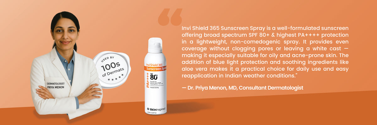 Buy Invi Shield 365 Body Sunscreen Spray SPF 80+ PA ++++ (100 ml ...