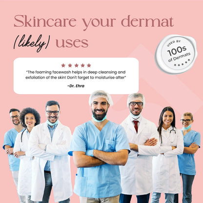 SkinInspired Foaming Face Wash – dermatologist-recommended gentle cleanser with a foamy texture, ideal for normal to sensitive skin, supports hydration, clarity, and daily skin barrier care.