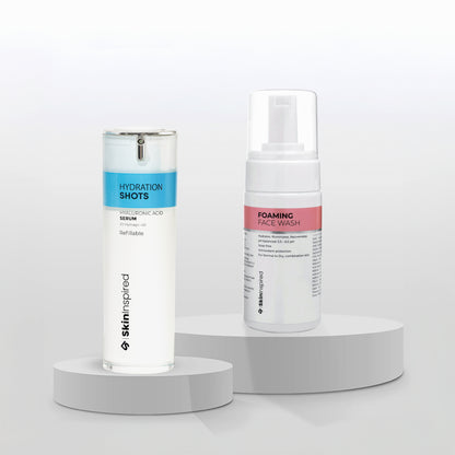 Skininspired Skincare Combo of Foaming Face Wash and Hydration Shot Serum 