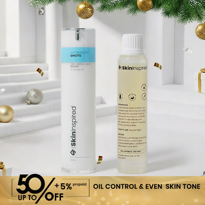 Hydration Shots - 2% Hyaluronic Acid Serum (50ml) &amp; Refill (50ml) Combo