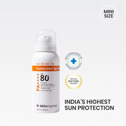 Invi Shield 365 Body Sunscreen Spray SPF 80+ PA ++++ (50 ml)