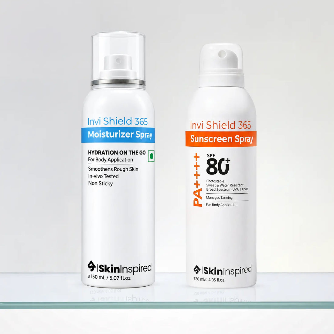 Invi Shield 365 Body Moisturizer spray (150ml) with 1.5% Aquaxyl |  Dry, Rough &amp; Flaky Skin