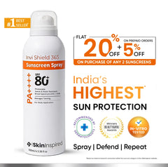 Invi Shield 365 Body Sunscreen Spray SPF 80+ PA ++++ (100 ml)