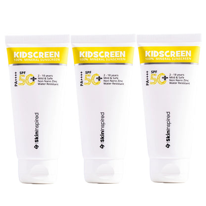 SkinInspired Kidscreen 100% Mineral Sunscreen Pack of 3