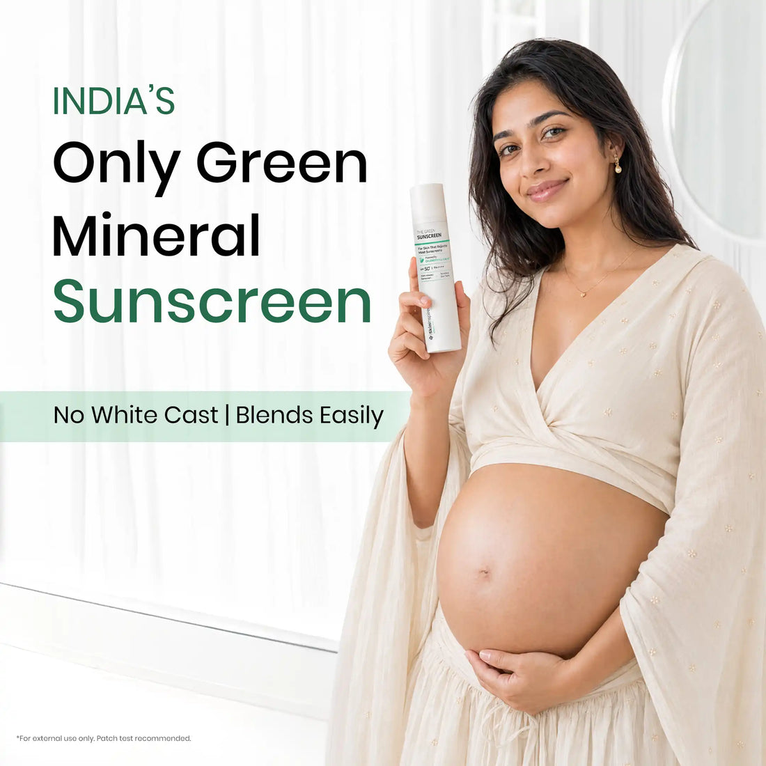 The Green Mineral Sunscreen SPF 50+ | Safe for Sensitive Skin &amp; Pregnancy