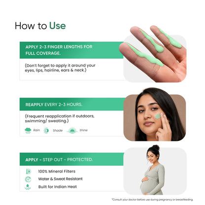 The Green Mineral Sunscreen SPF 50+ | Safe for Sensitive Skin &amp; Pregnancy