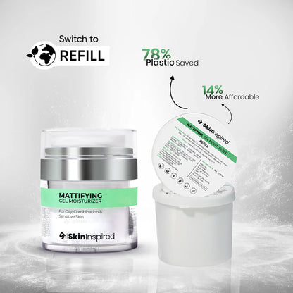 Mattifying Gel Face Moisturizer (50g) | For Oily, Combination, &amp; Sensitive Skin