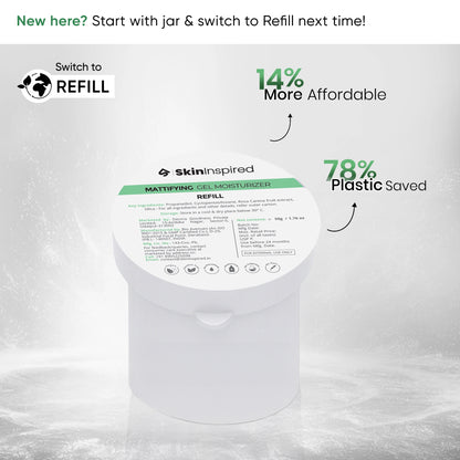 SkinInspired Eco Freindly Mattifying Gel Refill