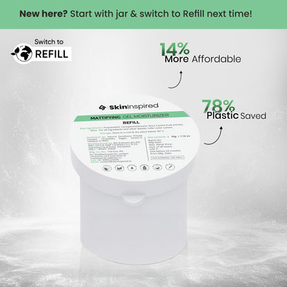 SkinInspired Eco Freindly Mattifying Gel Refill