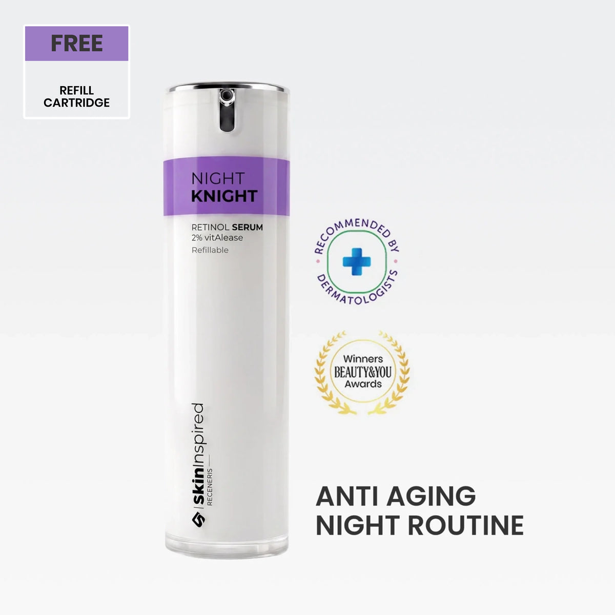 Night Knight - 2% VitAlease Retinol Serum for Face