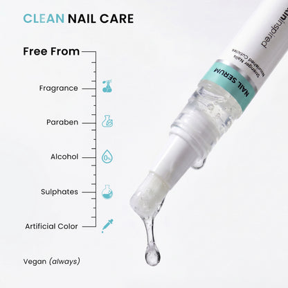 Skininspired Nail Serum Free from Fragrance, Paraben, Alcohol, Sulhates, and Artifical Color