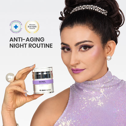 0.1% Retinol Night Cream (50g) | For Anti-Aging &amp; Wrinkle Protection