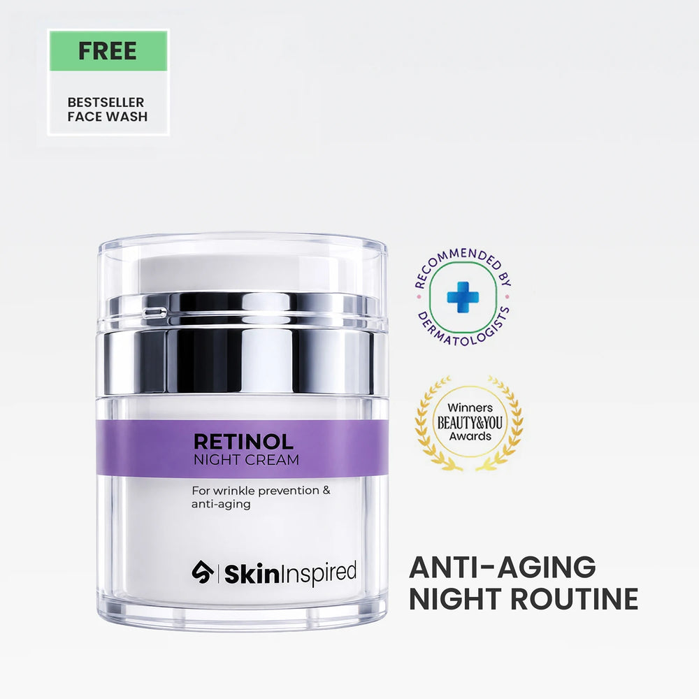 0.1% Retinol Night Cream (50g) | For Anti-Aging & Wrinkle Protection