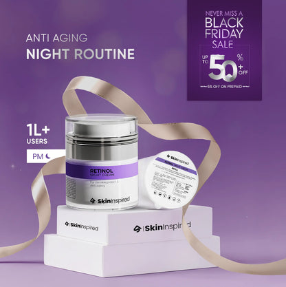 Retinol Night Cream (50g) | With Free 50g Refill Worth ₹1199