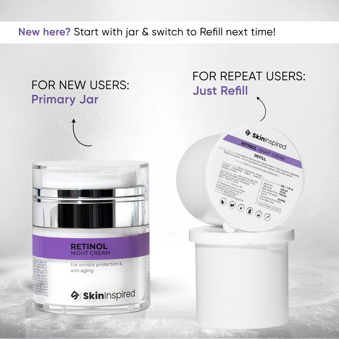 Retinol Night Cream Refill  (50g)