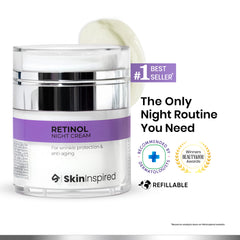 0.1% Retinol Night Cream (50g) | Reduces Wrinkles & Fine Lines