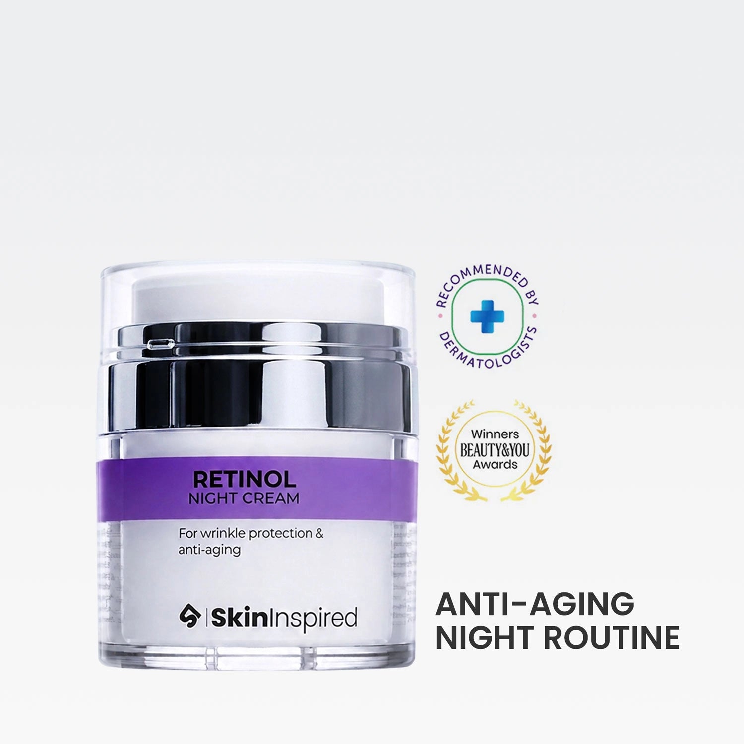 0.1% Retinol Night Cream (50g) | For Anti-Aging &amp; Wrinkle Protection