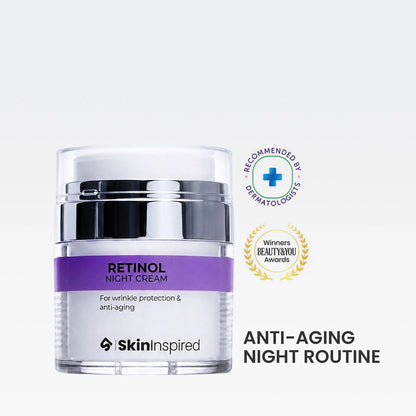 0.1% Retinol Night Cream (50g) | For Anti-Aging &amp; Wrinkle Protection