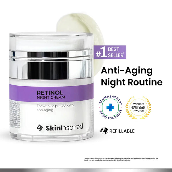 0.1% Retinol Night Cream (50g) | For Anti-Aging & Wrinkle Protection