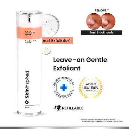 Desqua Mate - AHA BHA PHA Serum | 2% Salicylic Acid Face Serum