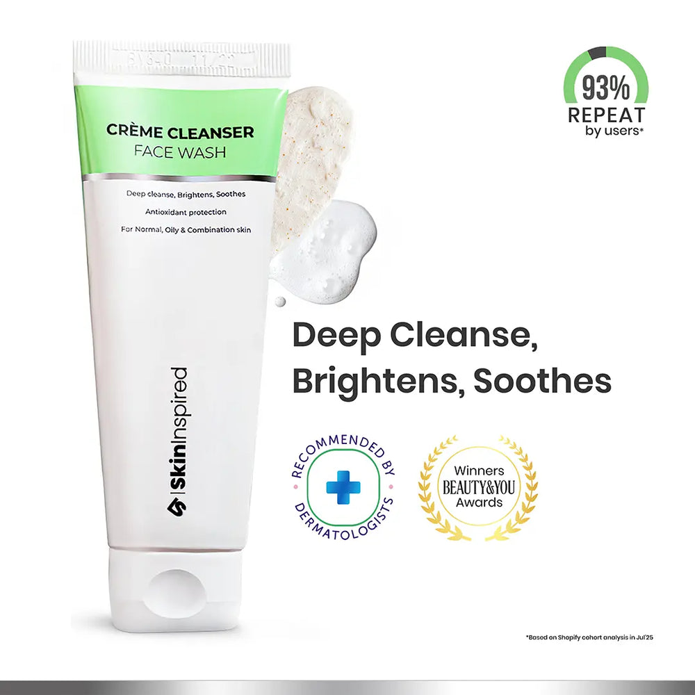 🎁 Crème Cleanser Face Wash (70ml) | MRP: ₹449