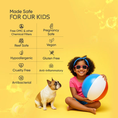 SkinInspired Kidscreen sunscreen made safe for kids with toxin free and skin friendly formula