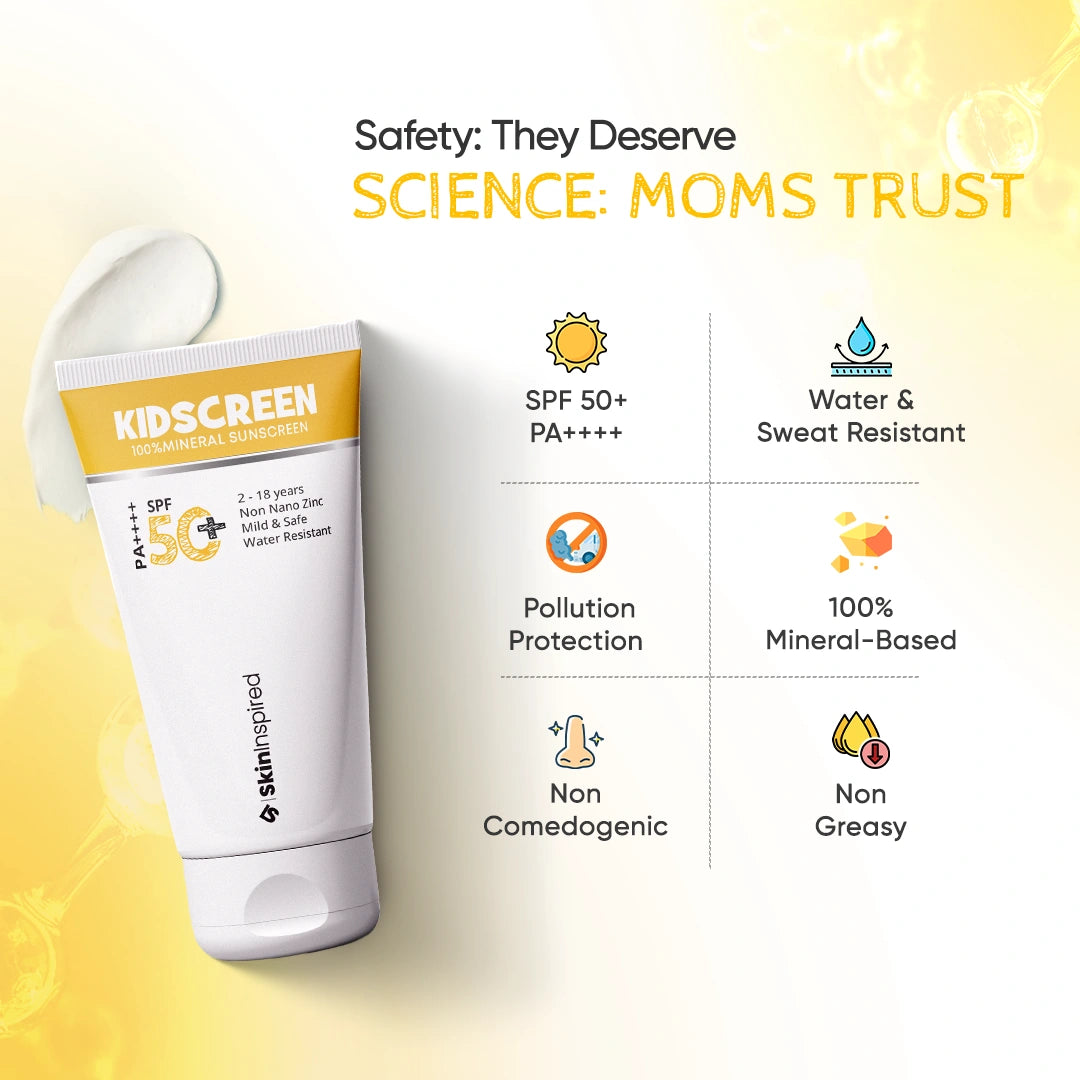 Kidscreen 100% Mineral Sunscreen (50ml) - Pack of 2