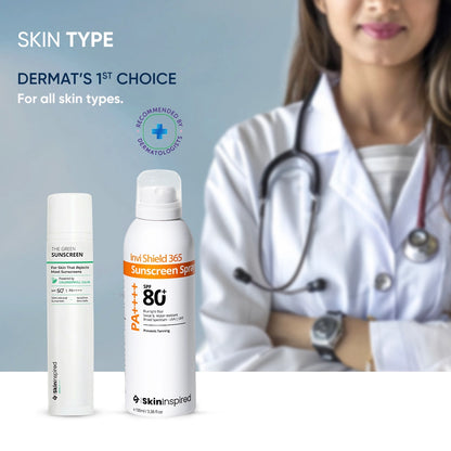 SkinInspired | Dermate Choice MIneral and Body Spray Suncreen Combo Image 
