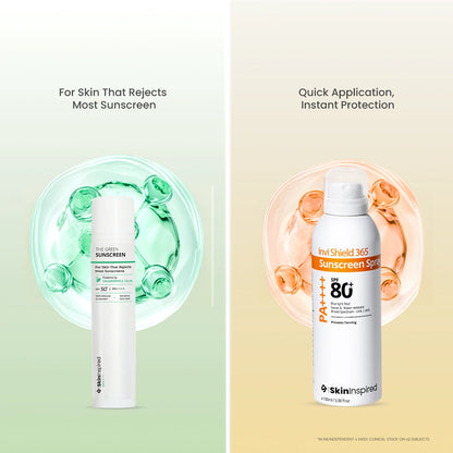 SkinInspred Green Sunscreen and Body Spray Sunscreen Gradient Image