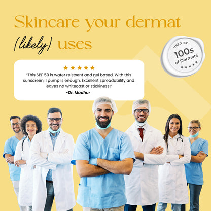 Total Care Gel Based Sunscreen SPF 50 PA+++ a product used and recommended by many dermats