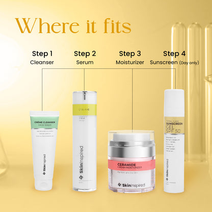SkinInspired Total Care Gel-Based Sunscreen skin care routine