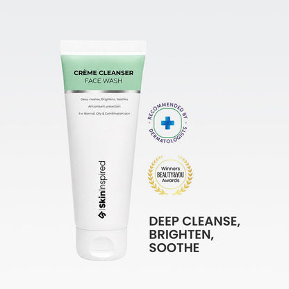 Crème Cleanser Face Wash (70ml) | For Normal, Oily or Combination Skin