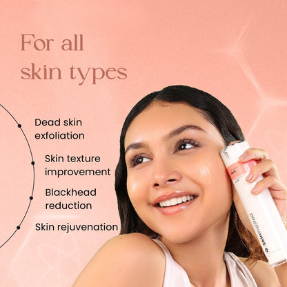 SkinInspired AHA BHA PHA exfoliating serum for dead skin removal, texture improvement, and blackhead reduction