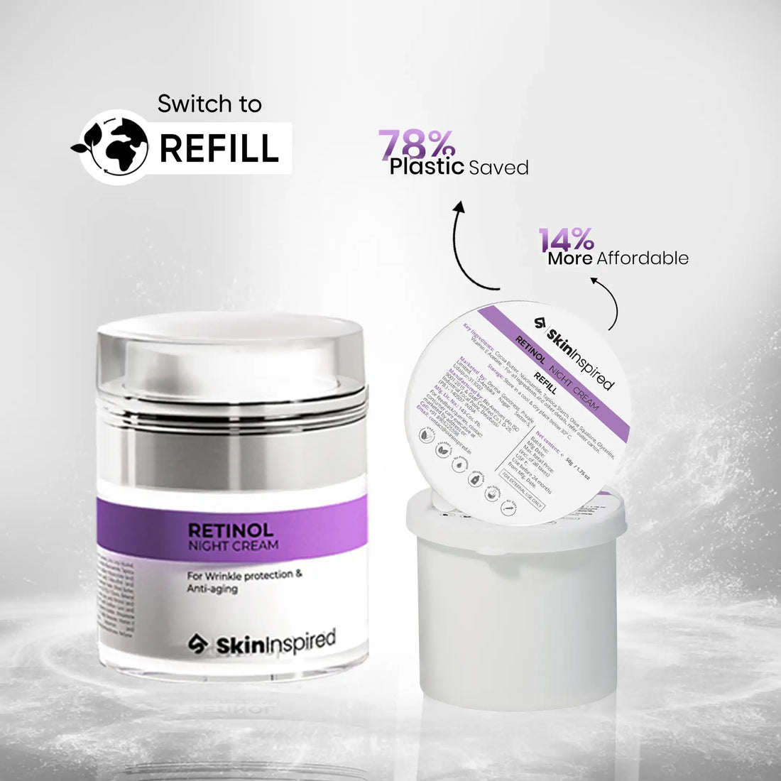 Retinol Night Cream &amp; Refill Combo
