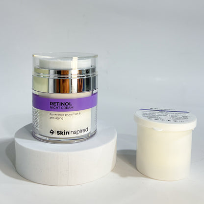 Retinol Night Cream and Refill Combo