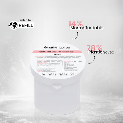 Refill of SkinInspired mattifying gel moisturizer designed for sustainable skincare